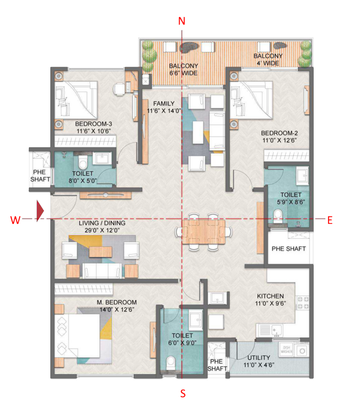 3-BED--TYPE-H(WEST)---2083-SQFT-1