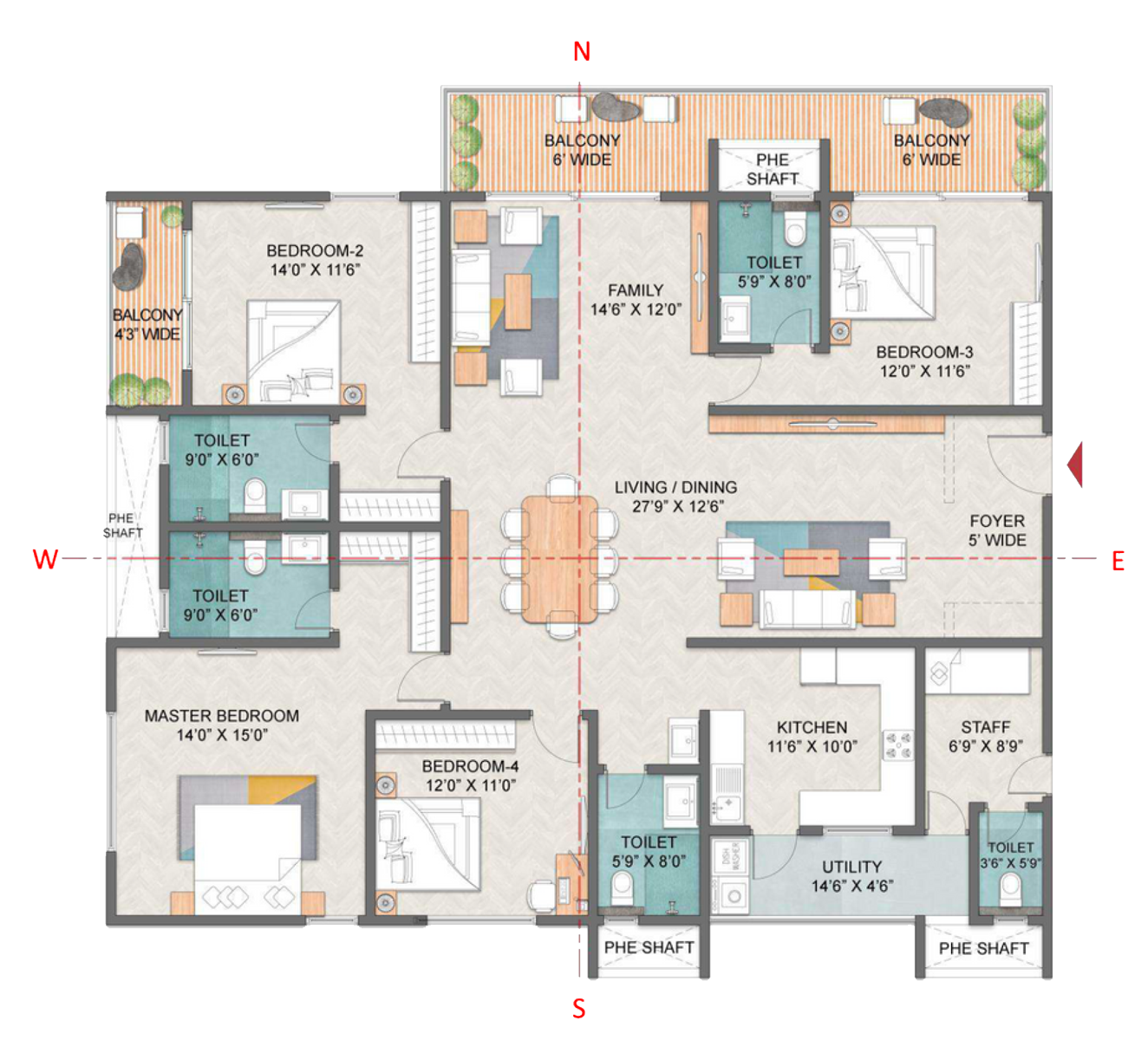 4-BED--TYPE-M-(EAST)---3065-SQFT-1