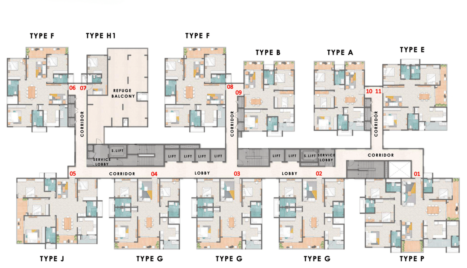 TOWER-1-REFUGE-FLOOR-PLAN