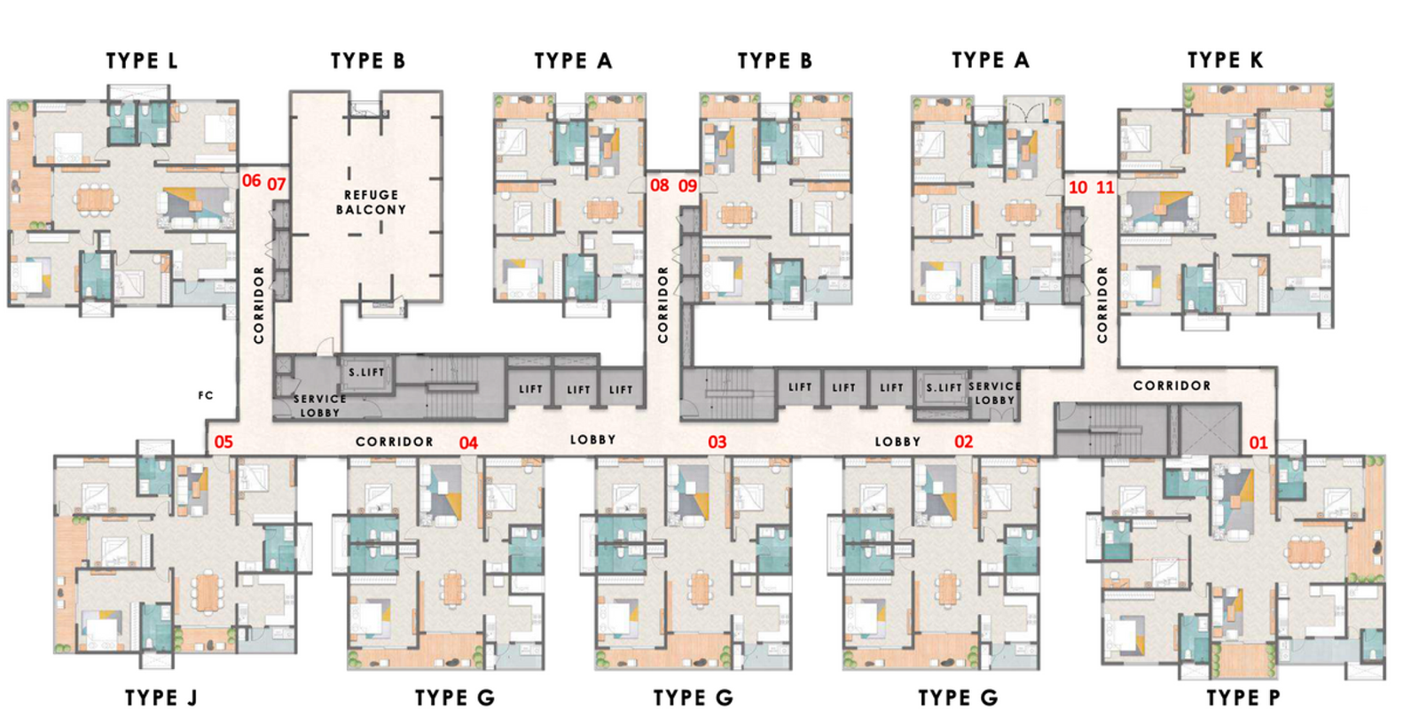 TOWER-2-REFUGE-FLOOR-PLAN