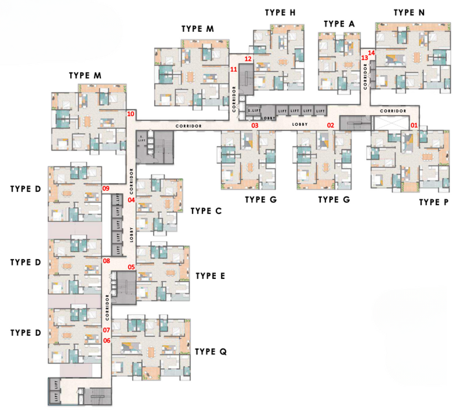 TOWER-3-TYPICAL-FLOOR-PLAN-(3rd,-6th,-9th,-12th,-15th,-18th,-19th,22nd,-25th,-28th,-29th,-32nd-floor)